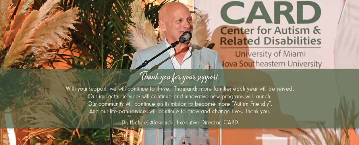 Thank You Message from the Executive Director